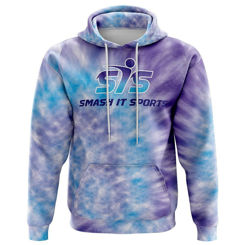 Smash It Sports Core Fleece Hoodie - Purple/Blue Tie Dye - Ladies - Smash It Sports