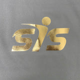 Smash It Sports Gold Foil Logo Quarter Zip Pullover - Charcoal/Black - Smash It Sports