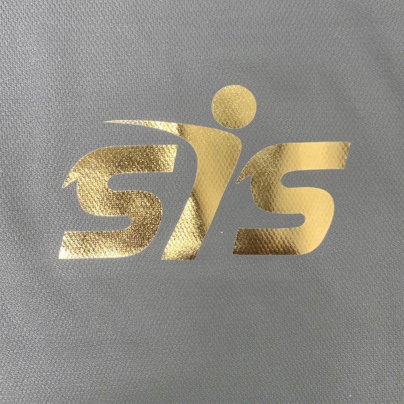 Smash It Sports Gold Foil Logo Quarter Zip Pullover - Charcoal/Black - Smash It Sports