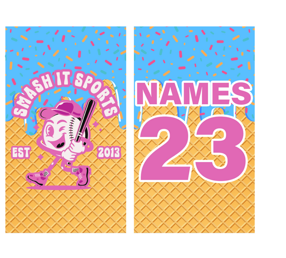 Smash It Sports Ice Cream Drip Bag Tag - Smash It Sports