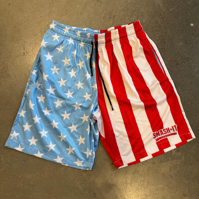 Smash It Sports Mesh Shorts - All American - Smash It Sports