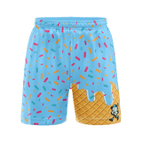 Smash It Sports Mesh Shorts - Ice Cream Drip Blue - Smash It Sports