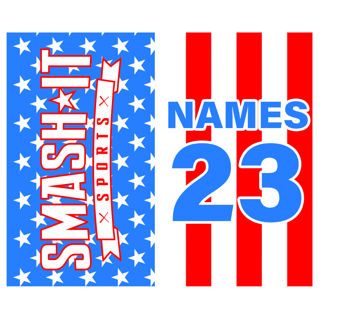 Smash It Sports USA Bag Tag - Smash It Sports