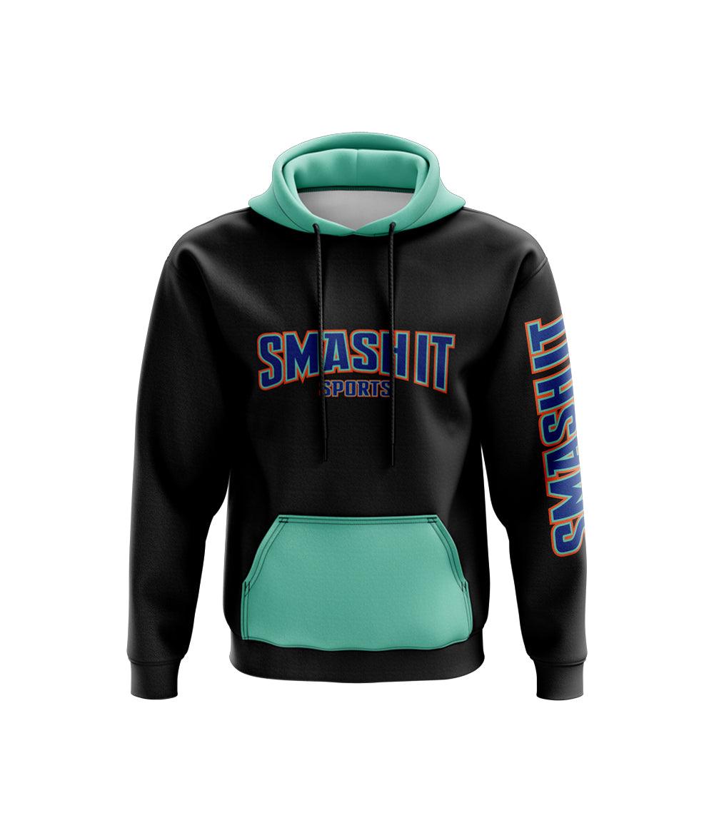 Smash It Sports Fleece Hoodie - Teal/Royal/Orange - Smash It Sports