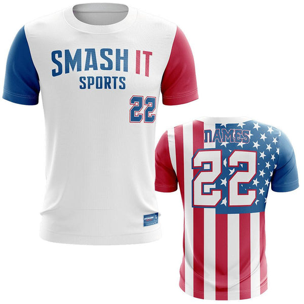 Smash It Sports Patriot Short Sleeve Shirt (Customized Buy-In) - Smash It Sports