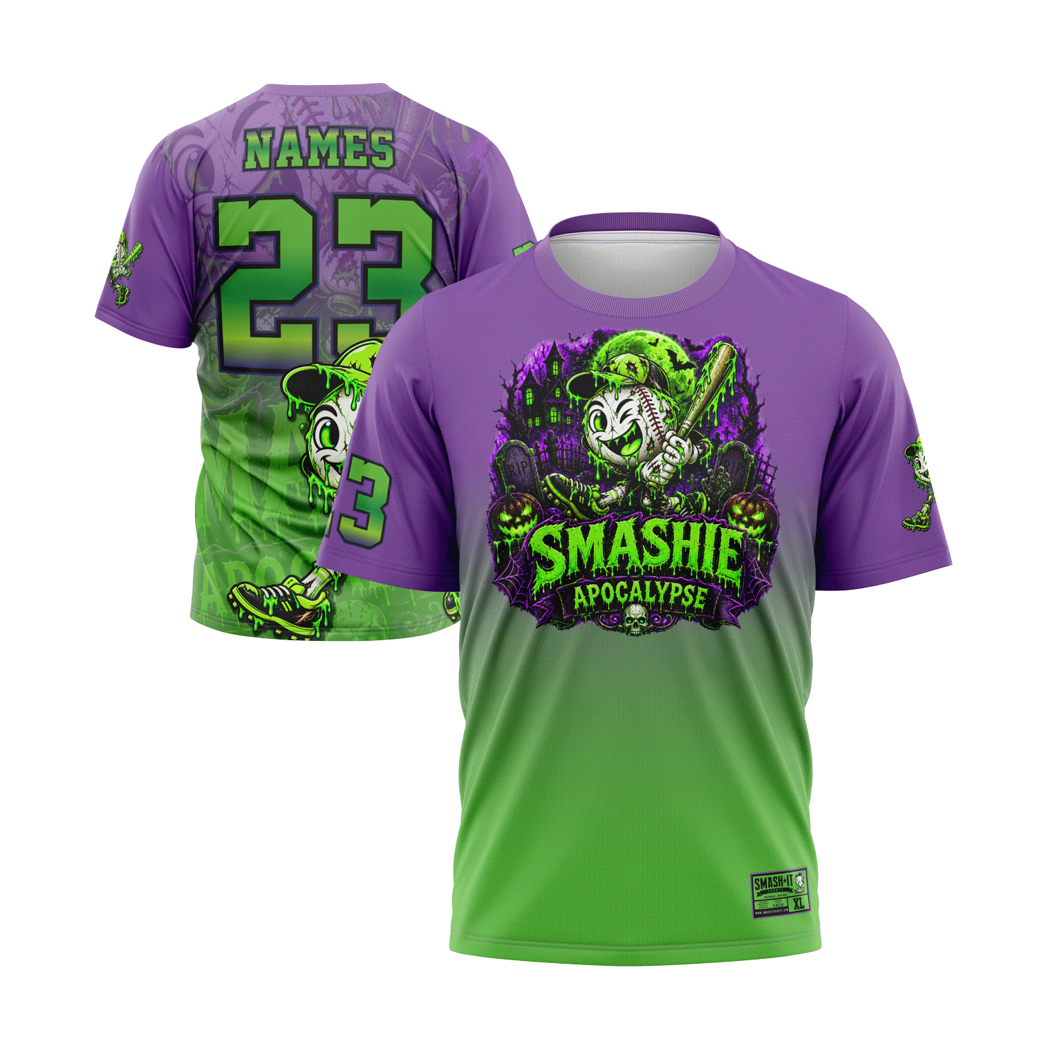 2026 Smash It Sports Halloween Short Sleeve Jersey (Customized Buy-In) Smashie Apocalypse