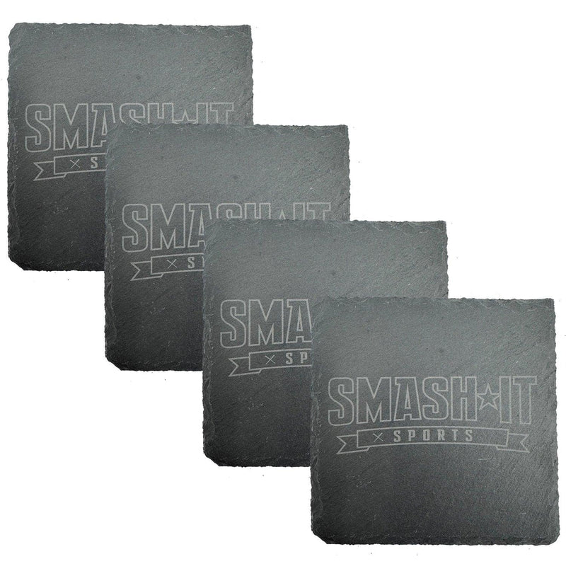 Smash It Sports Slate Coasters (4-Pack)