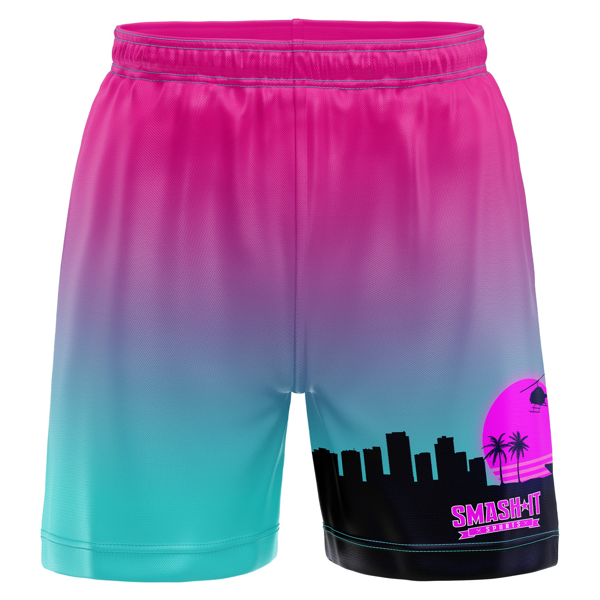 Smash It Sports Mesh Shorts - Miami Vice