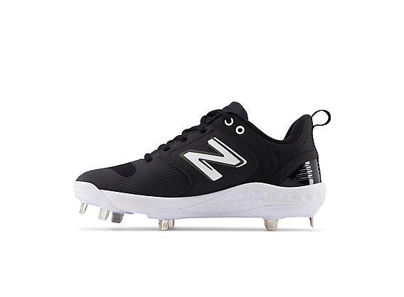 New Balance Women's VELO v3 Metal Fastpitch Softball Cleats - Black with White - SMVELOK3 - Smash It Sports