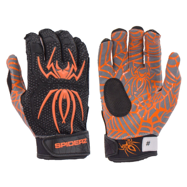 Spiderz HYBRID Batting Gloves - Black/Orange – Smash It Sports