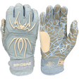 Spiderz HYBRID Batting Gloves - Columbia Blue/White - Smash It Sports
