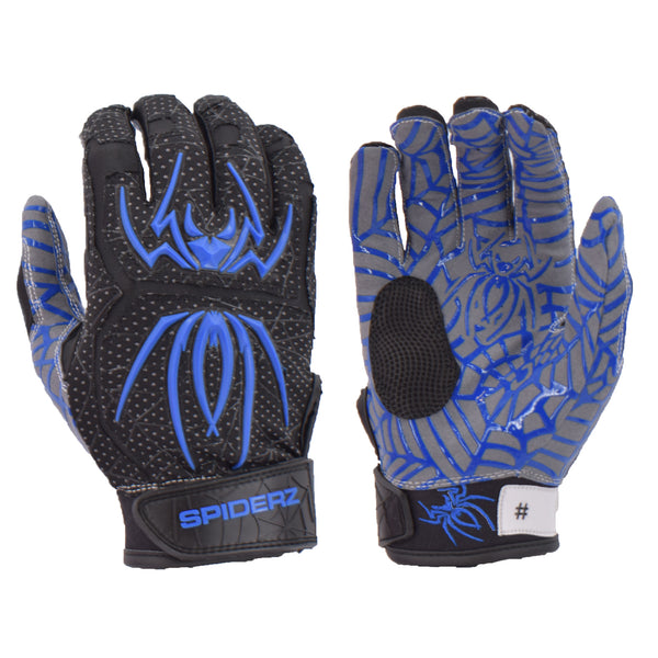 Spiderz HYBRID Batting Gloves - Black/Royal