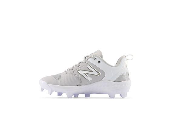 New Balance Women's Fresh Foam Velo V3 Molded Softball Cleats - Grey with White - SPVELOG3 - Smash It Sports