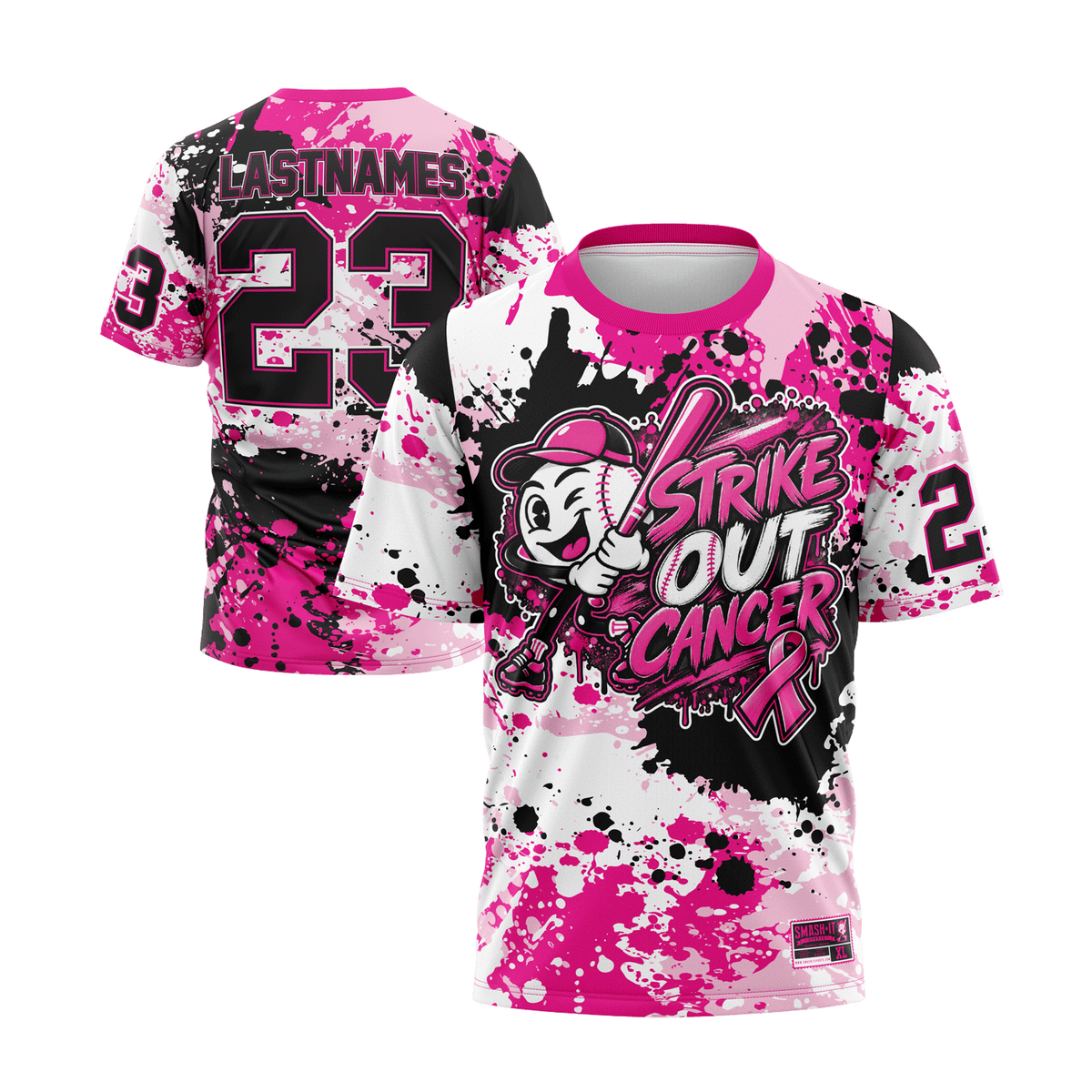 2026 Smash It Sports Breast Cancer Awareness Short Sleeve Jersey (Customized Buy-In) Smashie