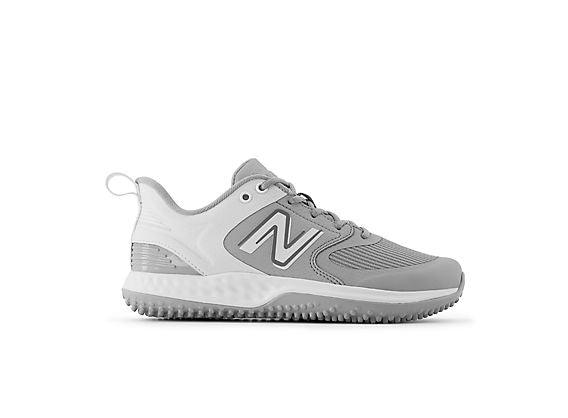 New Balance Women's VELO v3 Turf Softball Shoes - Grey with White - STVELOG3 - Smash It Sports