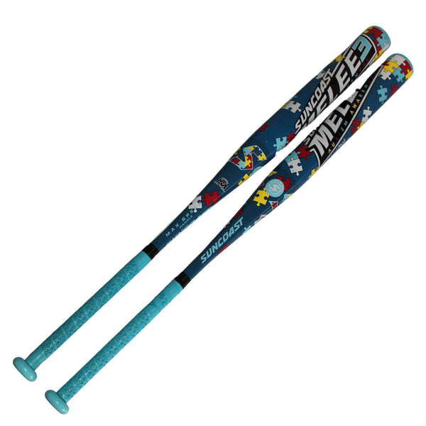 Suncoast Melee 3 Autism Awareness Balanced 13" 1PC SSUSA Senior Slowpitch Softball Bat- SMAASB - Smash It Sports