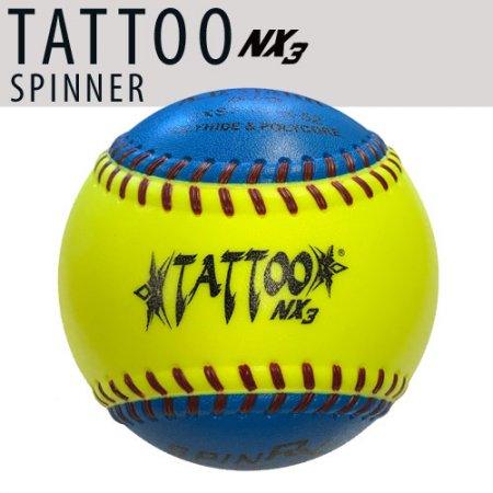 AD Starr Tattoo NX3 Spinner 52COR 12" (All Bats) Batting Practice Slowpitch Softballs - SXSPINPR-52 - Smash It Sports