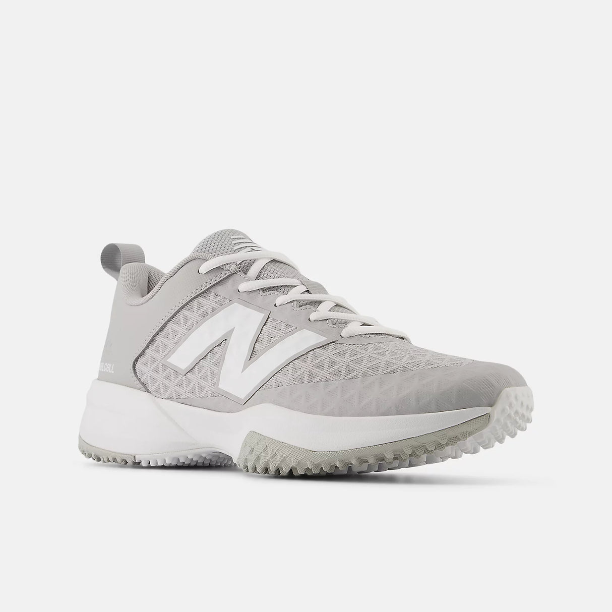 New Balance Men's Fuelcell 4040 v8 Turf Baseball Shoes - Grey/White - T4040TG8