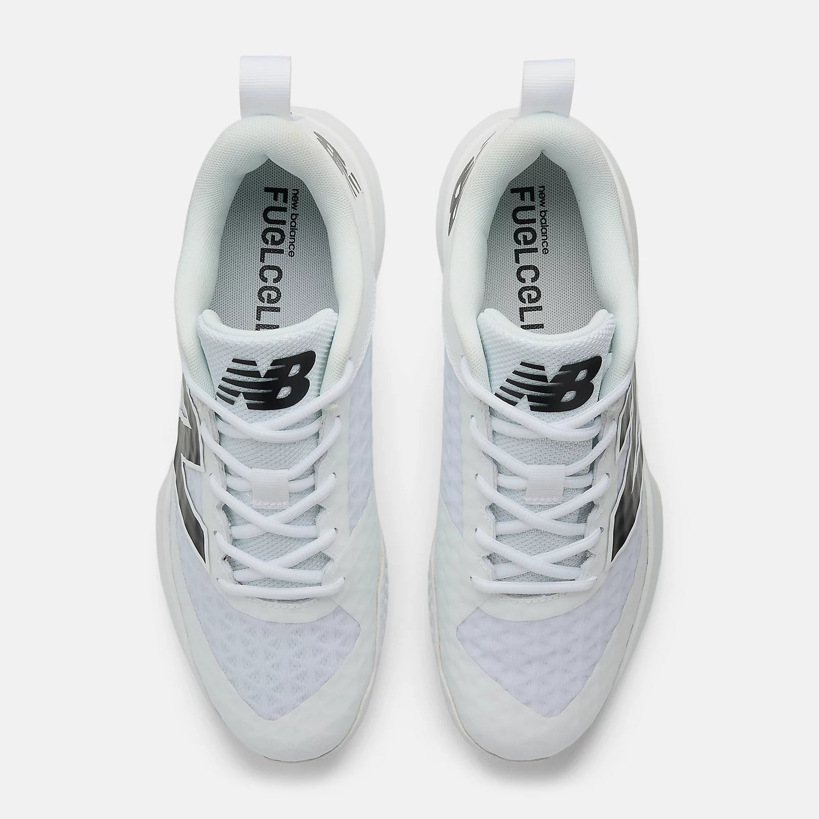 New Balance Men's Fuelcell 4040 v8 Turf Baseball Shoes - White/Black - T4040TW8