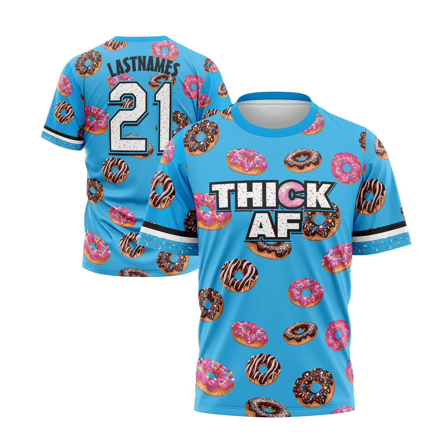 Thick AF Short Sleeve Jersey (Customized Buy-In) - Smash It Sports