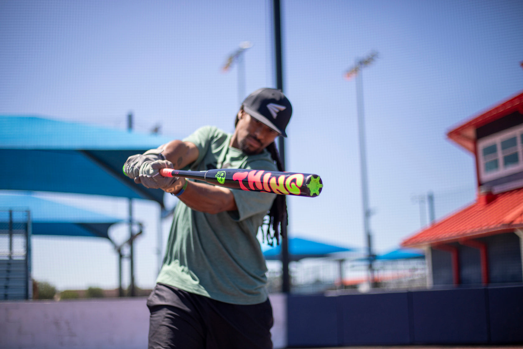 2026 Easton Thing 2-Piece Loaded USSSA Slowpitch Softball Bat - ESU6THGL - lifestyle photo (1 of 10)