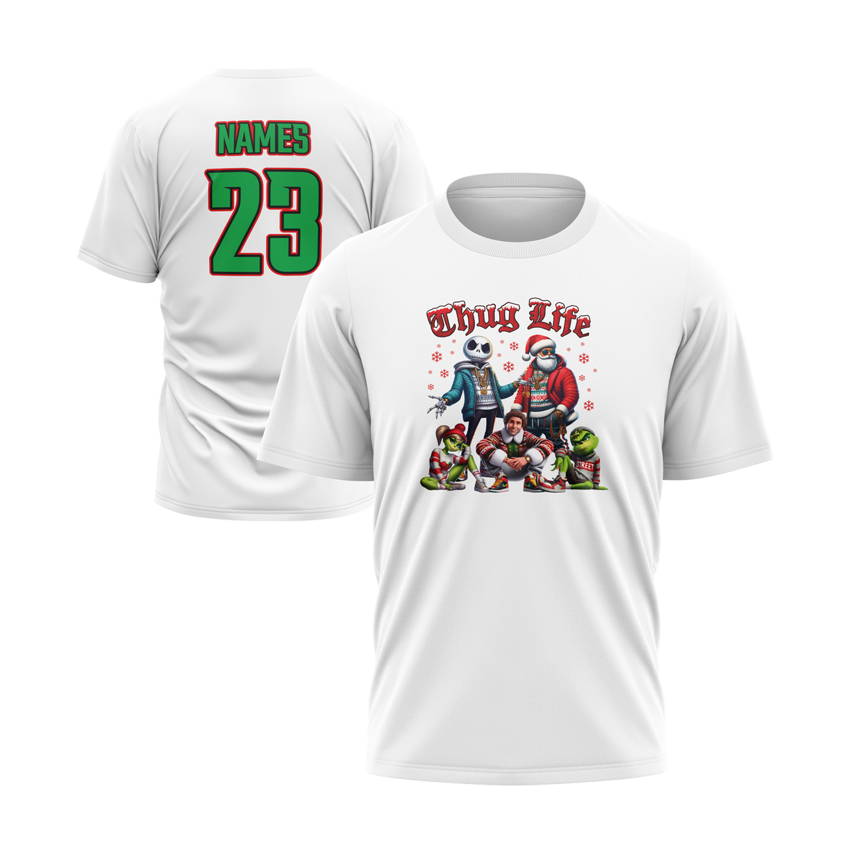 Christmas Thug Life Crew - Semi-Sub Short Sleeve Shirt - (Multiple Designs)