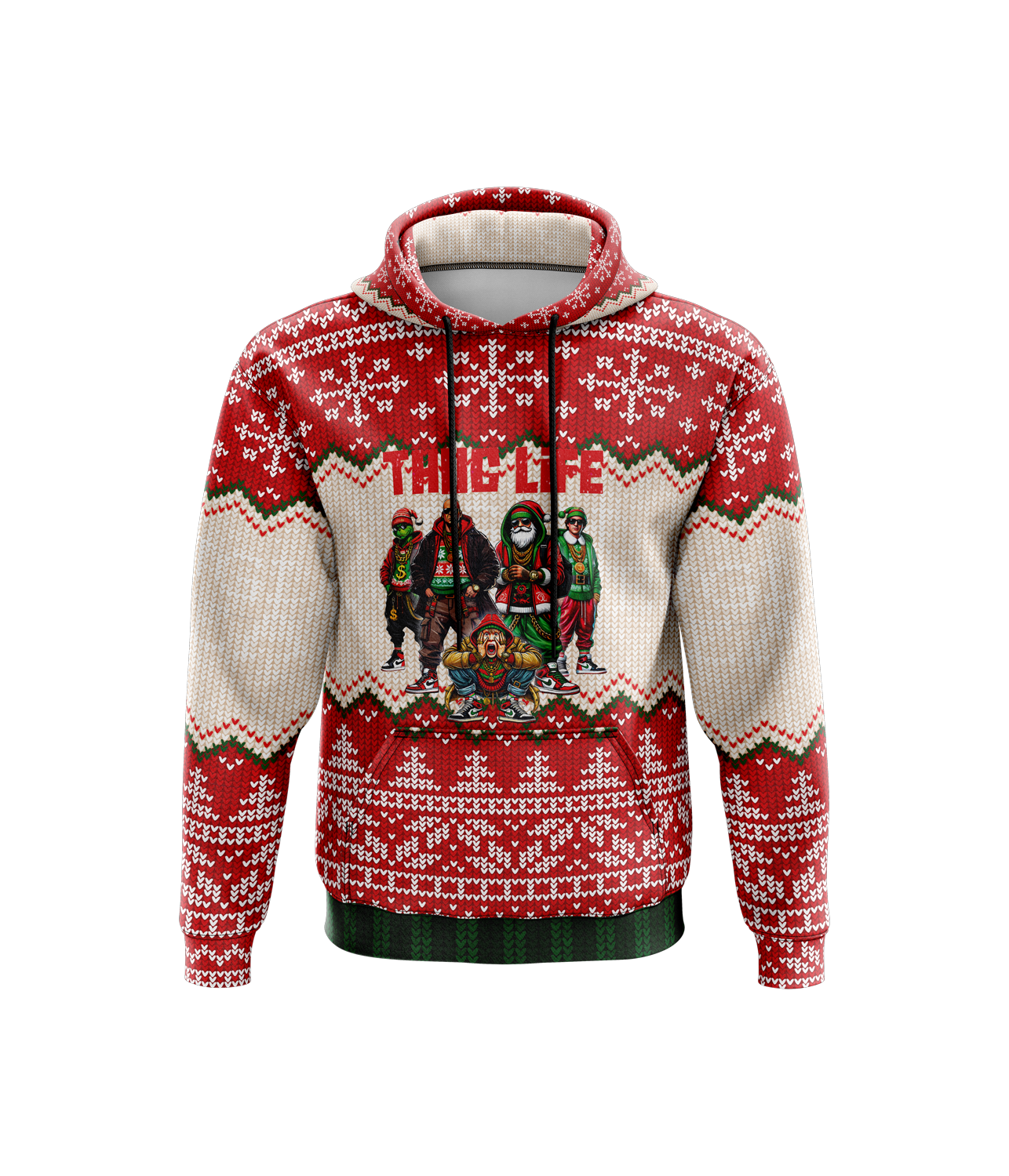 Christmas Thug Life - Hoodie (Customized Buy-In)