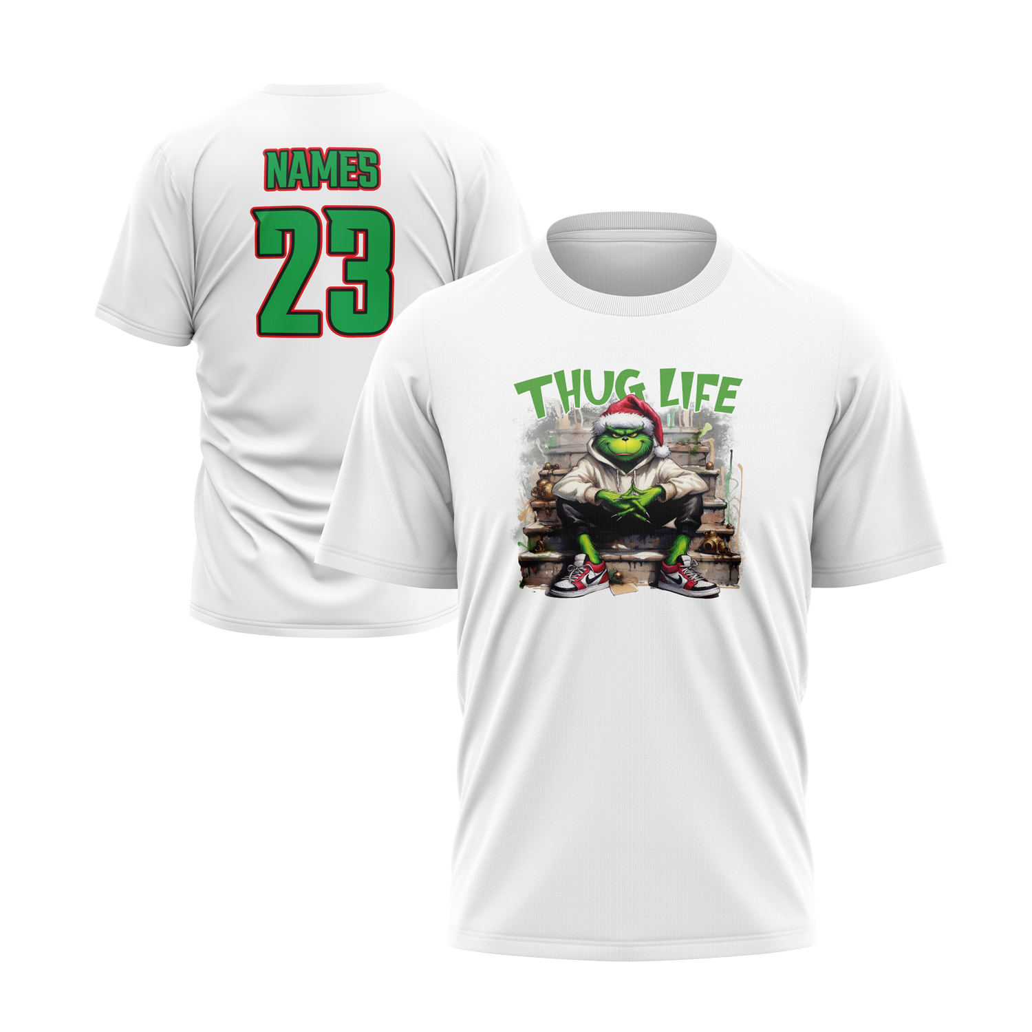 Christmas Thug Life - Semi-Sub Short Sleeve Shirt - (Multiple Designs)