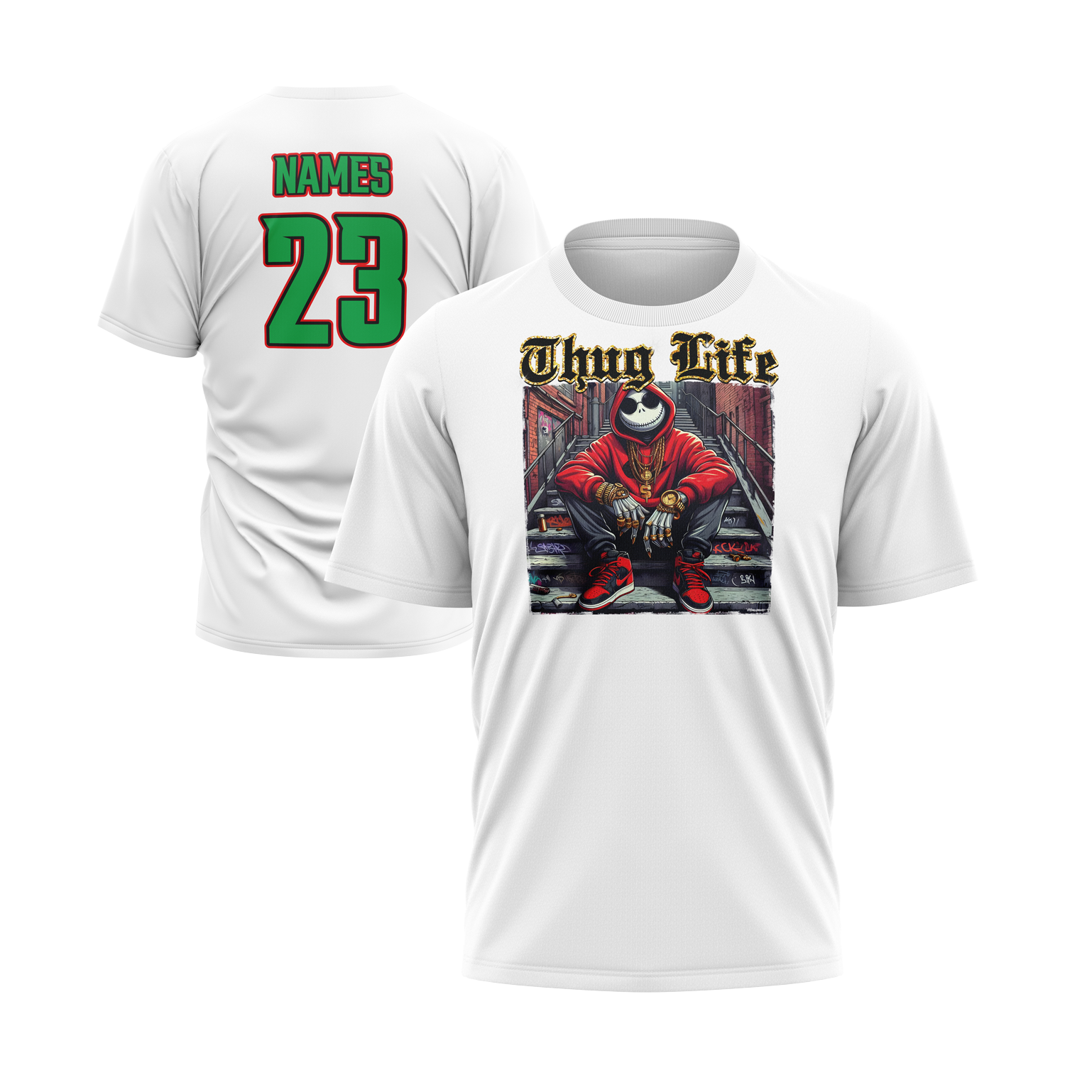 Christmas Thug Life - Semi-Sub Short Sleeve Shirt - (Multiple Designs)