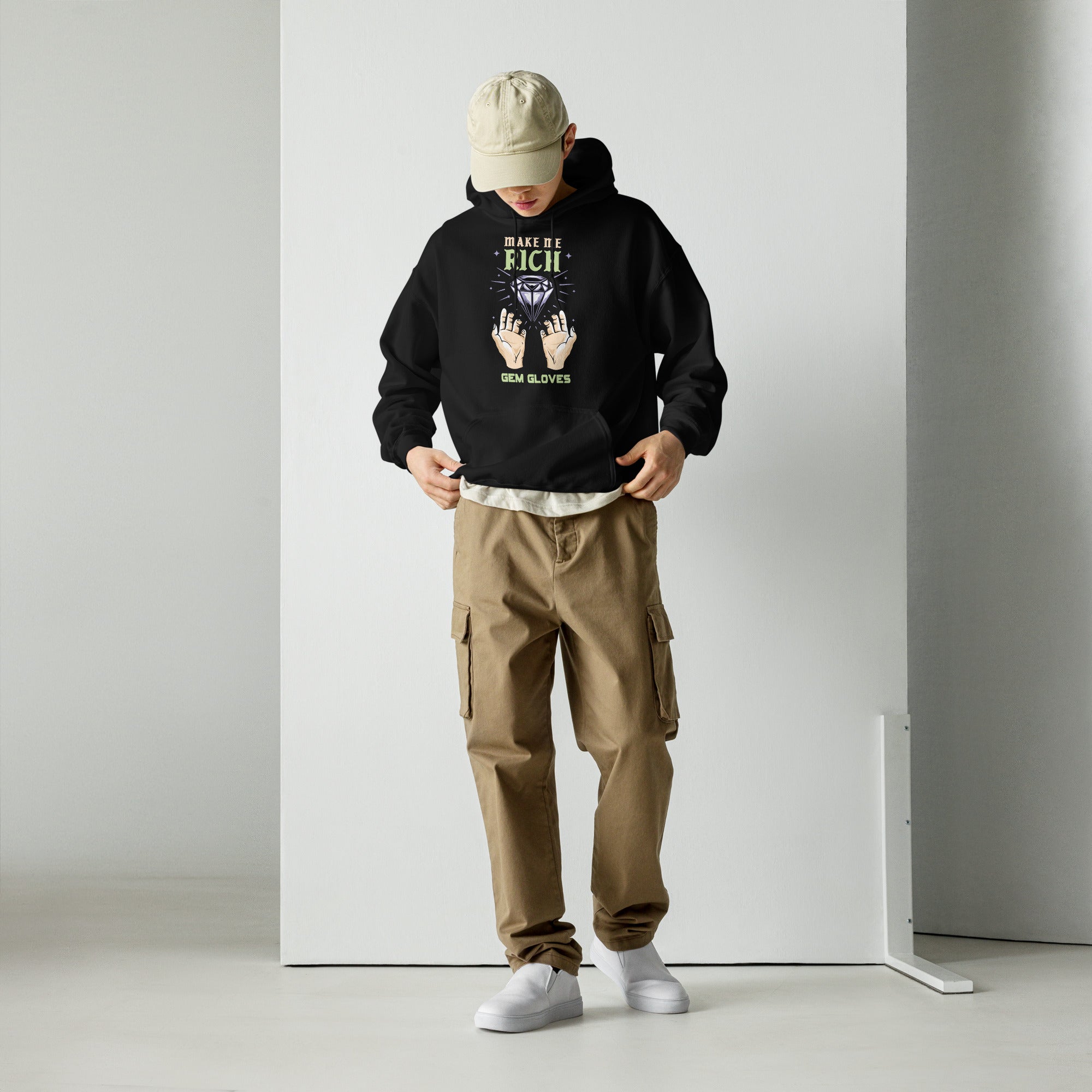 Gem Gloves Hoodie - Make Me Rich