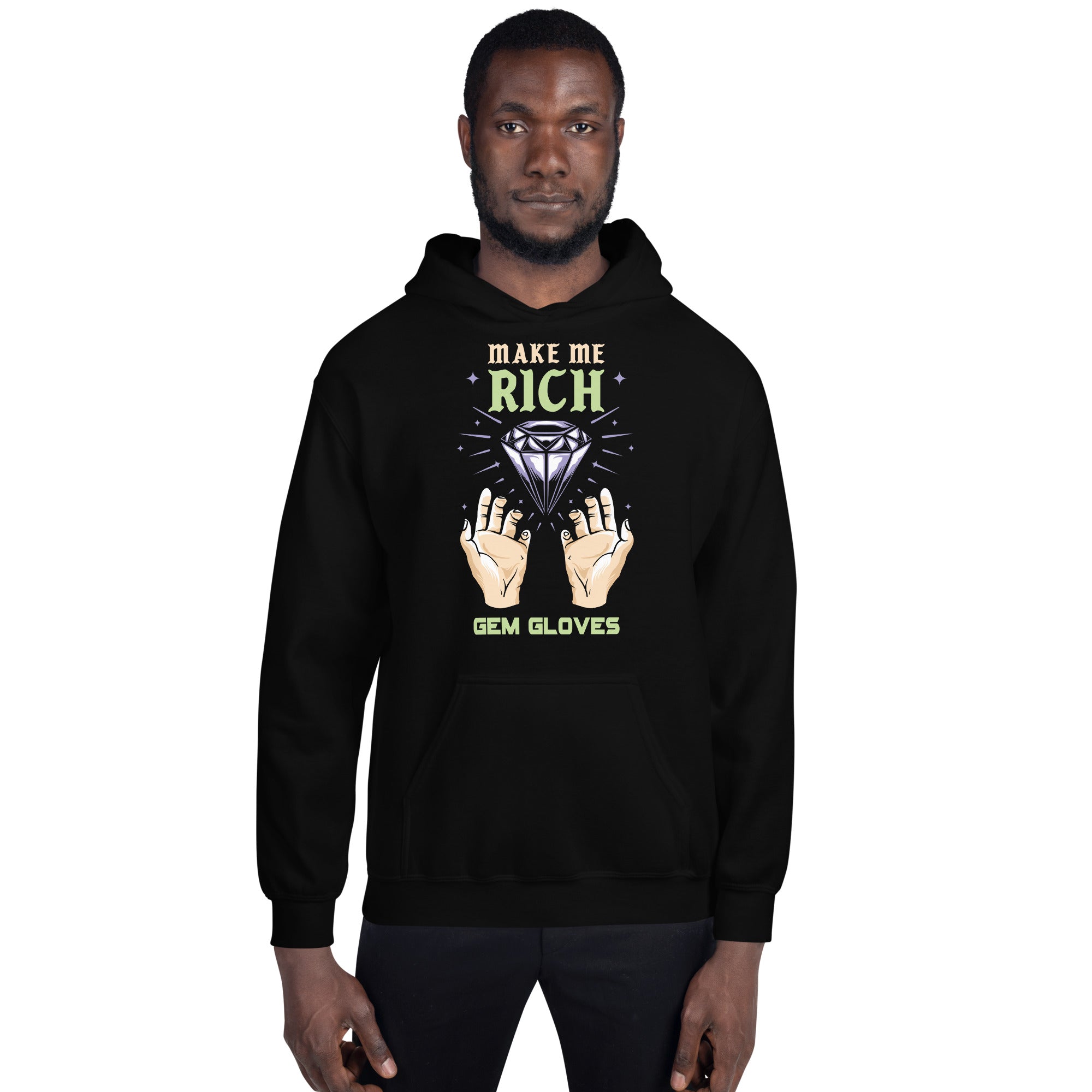 Gem Gloves Hoodie - Make Me Rich