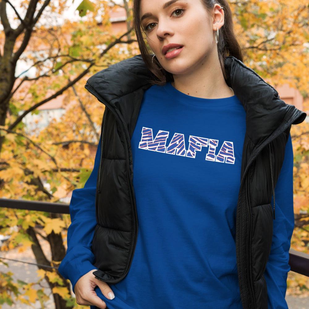 Performance Crew Neck Long Sleeve Shirt - Mafia - Royal - Smash It Sports