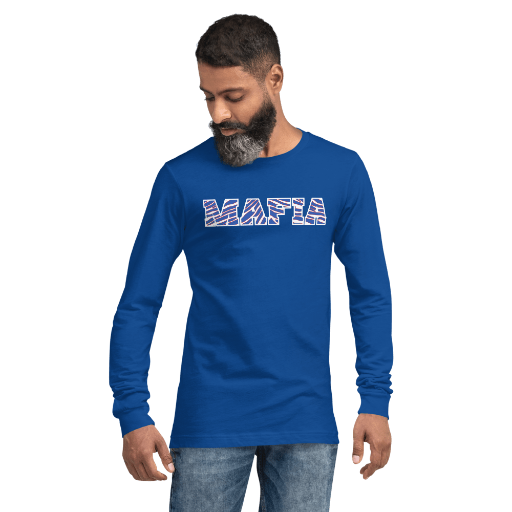 Performance Crew Neck Long Sleeve Shirt - Mafia - Royal - Smash It Sports