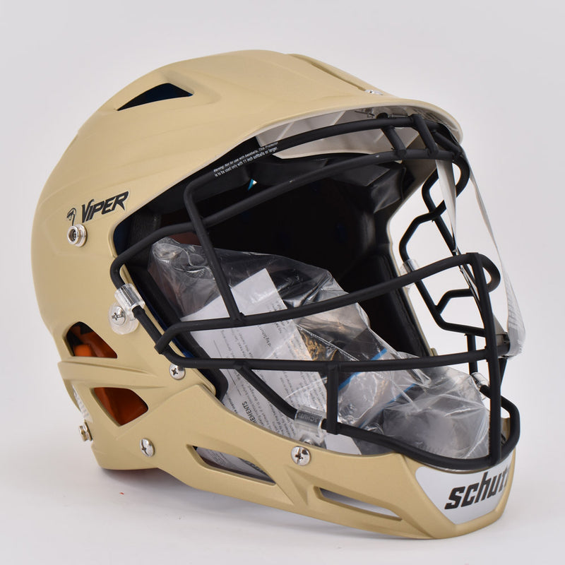 Viper Softball Pitchers Helmet  Matte Vegas Gold/Black