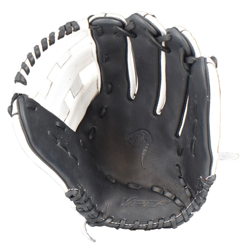 Viper Premium Leather Slowpitch Softball Fielding Glove – Game Ready Edition - VIP-H-SL-W-BLK-001 - Smash It Sports