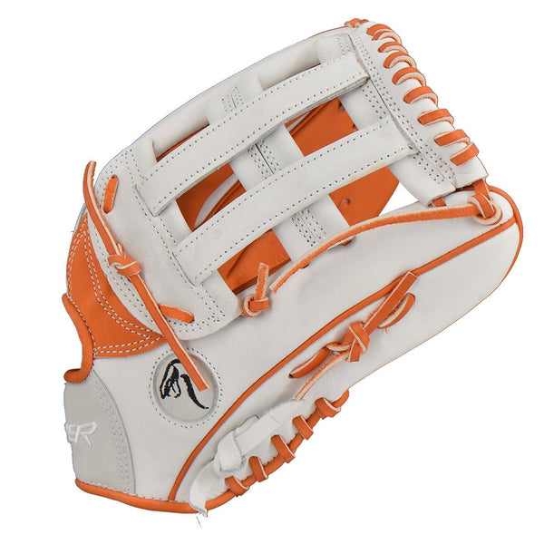 Viper Premium Leather Slowpitch Softball Fielding Glove – Game Ready Edition - VIP-H-SL-W-OR-001