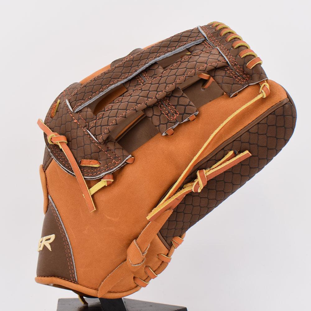 Viper Japanese Kip Leather Slowpitch Softball Fielding Glove Viper-Tip Edition Brown/Tan - Smash It Sports