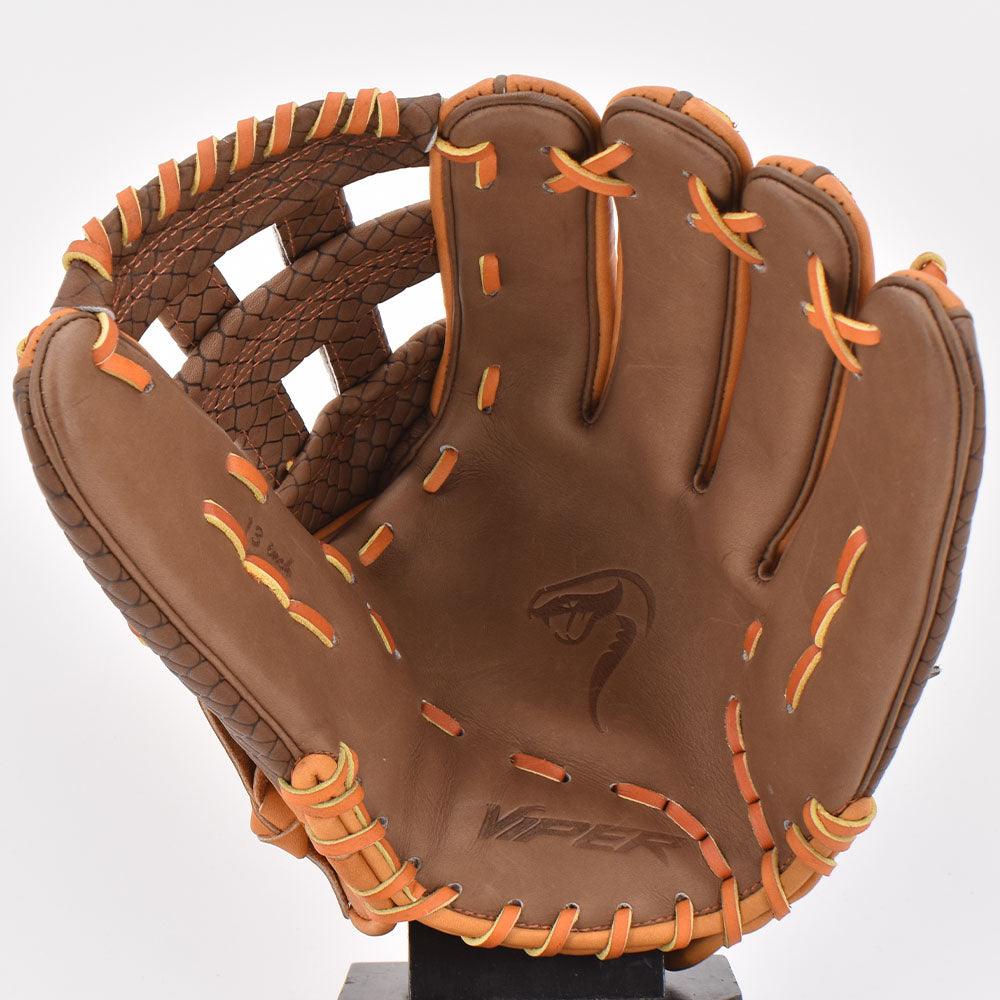 Viper Japanese Kip Leather Slowpitch Softball Fielding Glove Viper-Tip Edition Brown/Tan - Smash It Sports