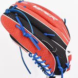 Viper Japanese Kip Leather Fielding Glove Black/Red/Royal - Smash It Sports