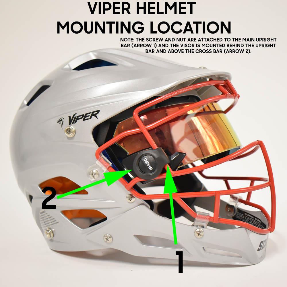 SHOC Softball Helmet Visor - Shappire - Smash It Sports