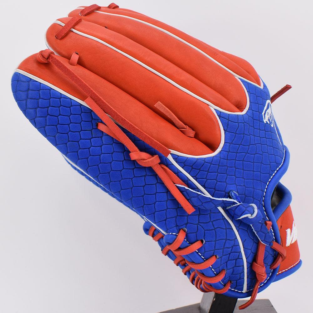 Viper Japanese Kip Leather Slowpitch Softball Fielding Glove Viper-Tip Edition Royal/Red/White - Smash It Sports