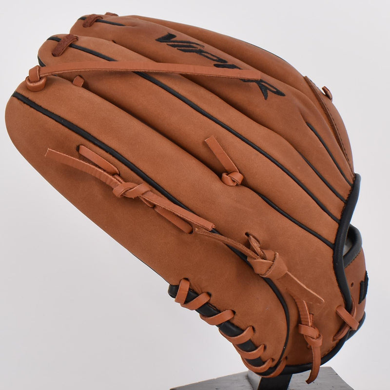 Viper Japanese Kip Leather Slowpitch Softball Fielding Glove â€“ Brown/Black - Smash It Sports