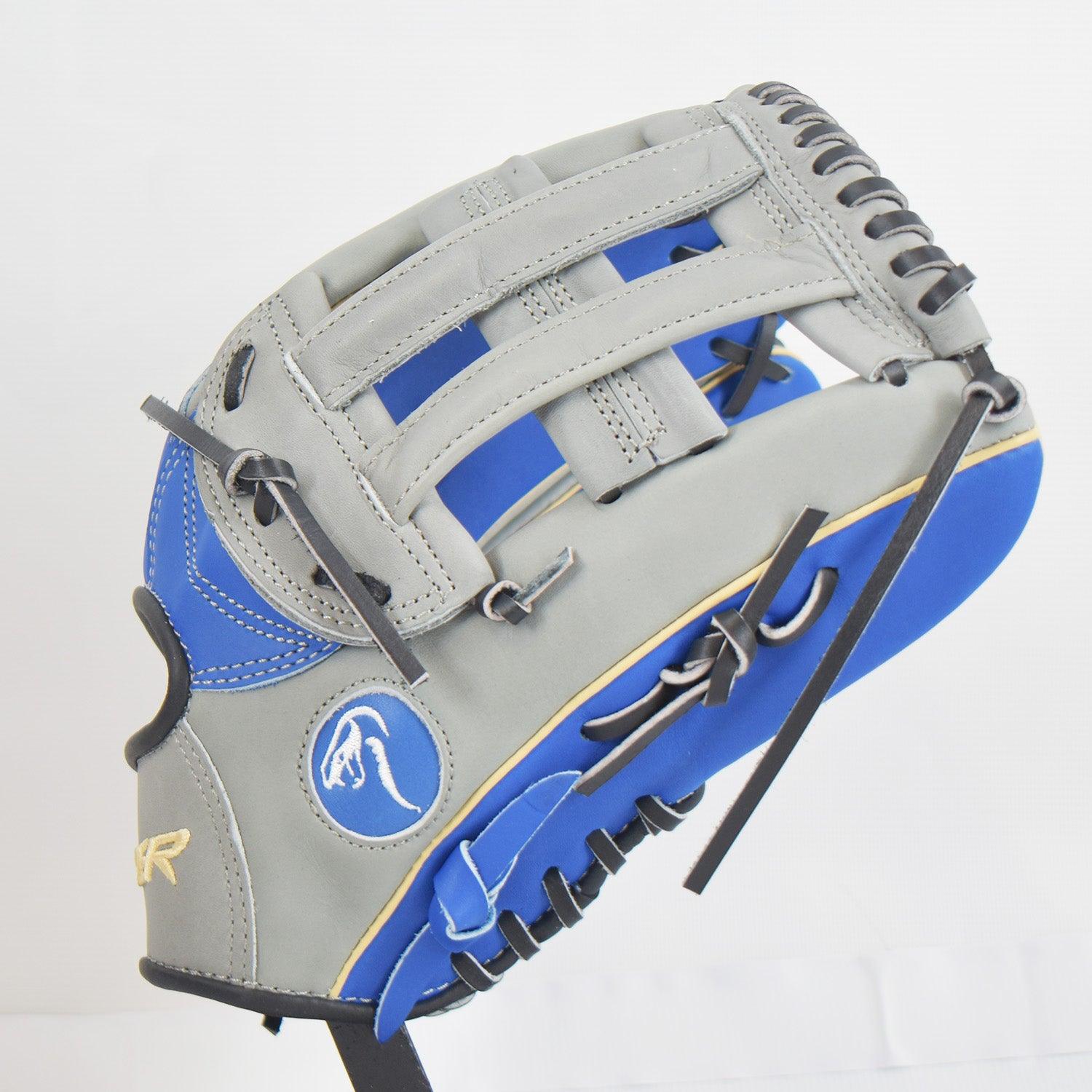 Viper Japanese Kip Leather Slowpitch Softball Fielding Glove Royal/Grey/Tan - Smash It Sports