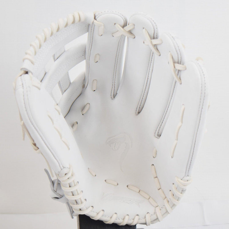 Viper Japanese Kip Leather Slowpitch Softball Fielding Glove Whiteout - Smash It Sports