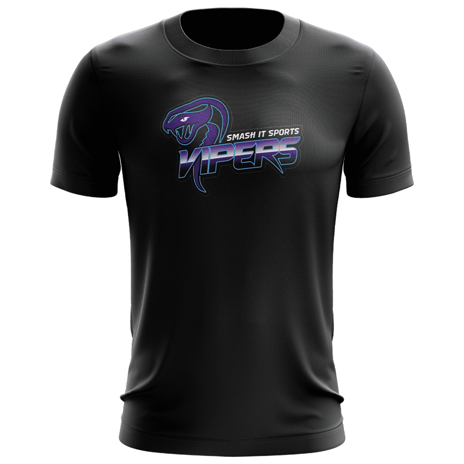 Vipers EVO-Tech Short Sleeve Shirt - Black - Smash It Sports