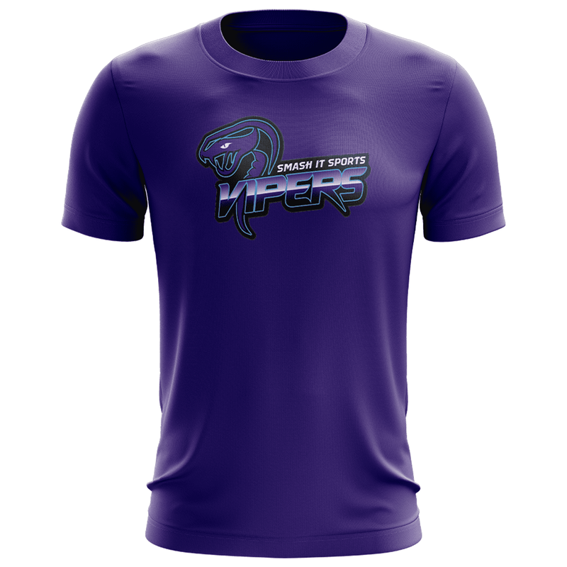 Vipers EVO-Tech Short Sleeve Shirt - Purple - Smash It Sports