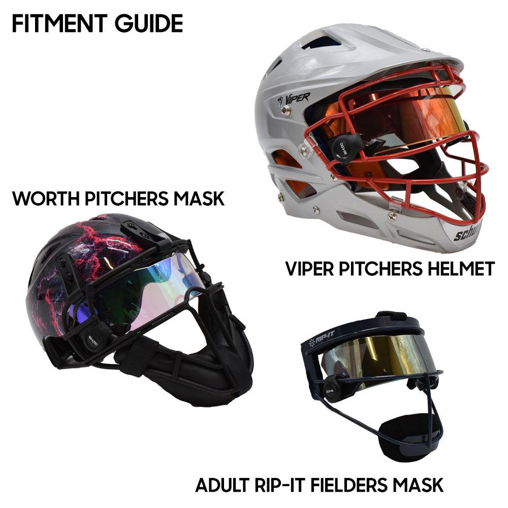 SHOC Softball Helmet Visor - Clear - Smash It Sports