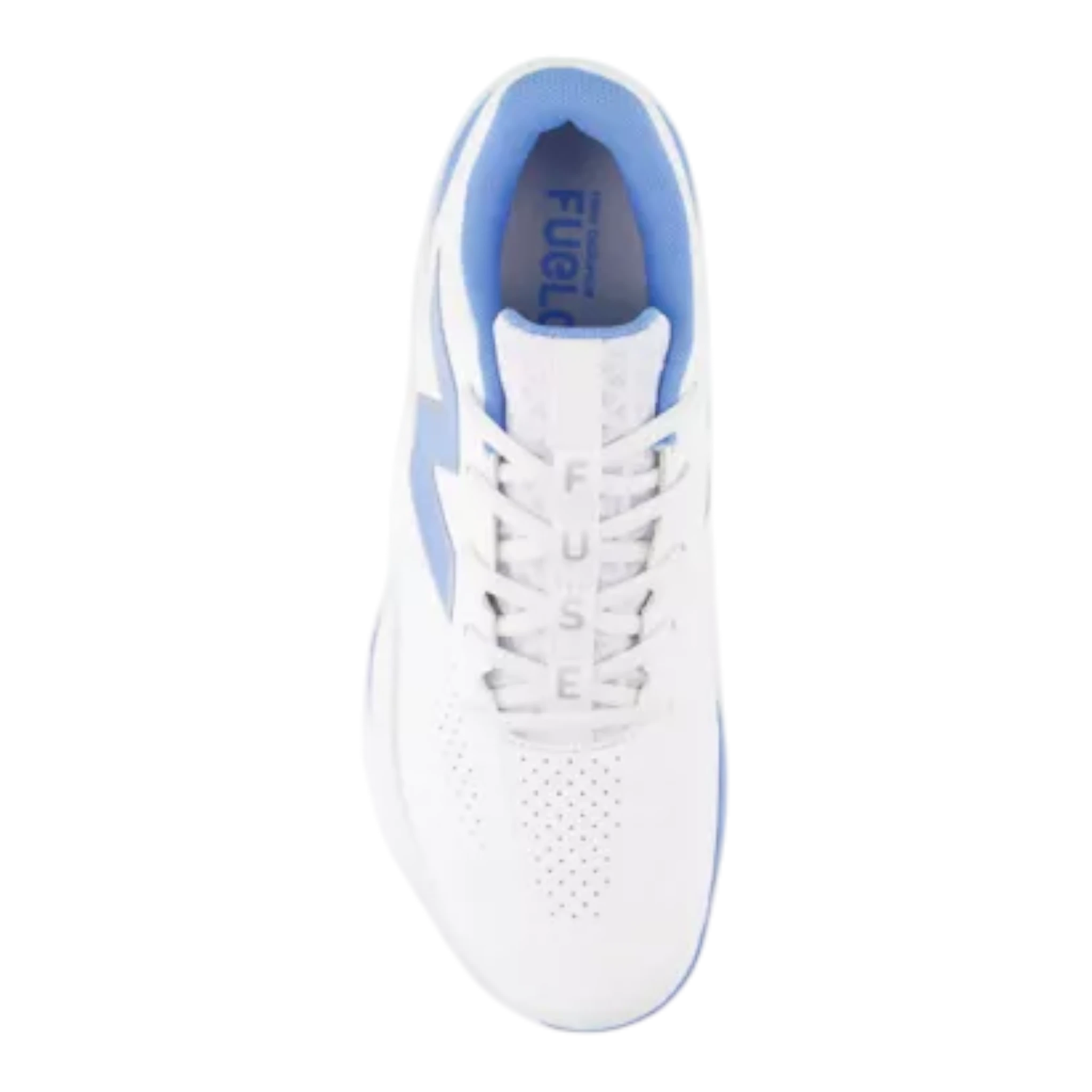 New Balance Women's FUSE v5 Turf Trainer Softball Shoes - White/Carolina - WFUSE6PS