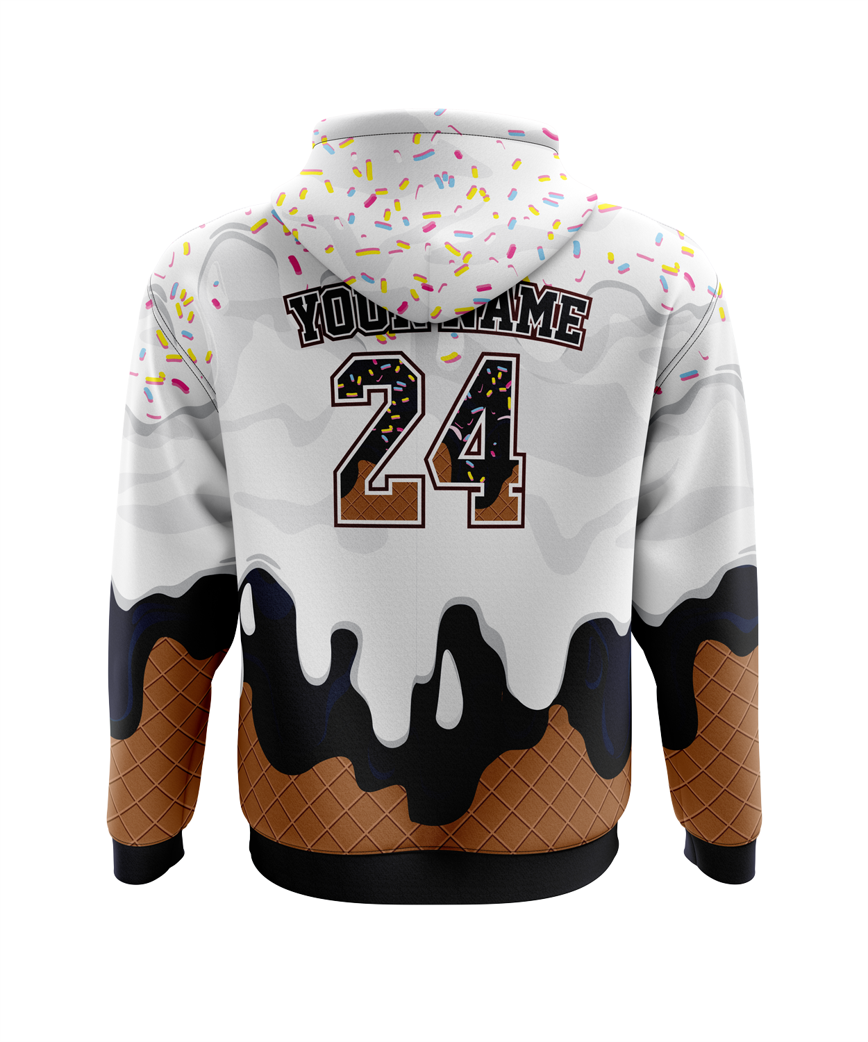 Pittsford Panthers Baseball Hoodie - Ice Cream Drip