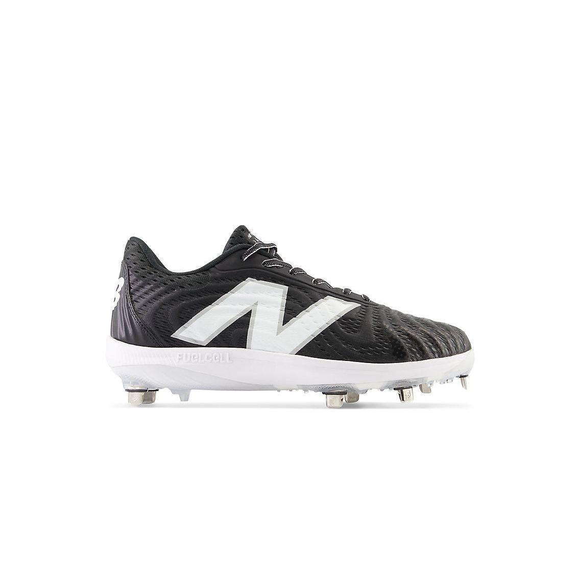 New Balance Men's FuelCell 4040 V7 Metal Baseball Cleats - Black / Optic White - L4040BK7 - Smash It Sports